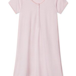 Pima Maternity Nightgown in English Rose Stripe